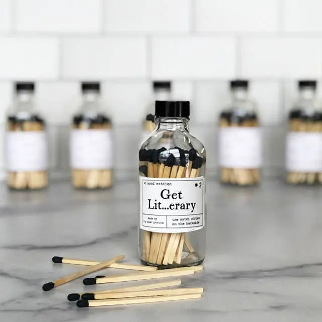 Get Lit...erary Rainbow or Black Safety Match Bottle Fly Paper Products