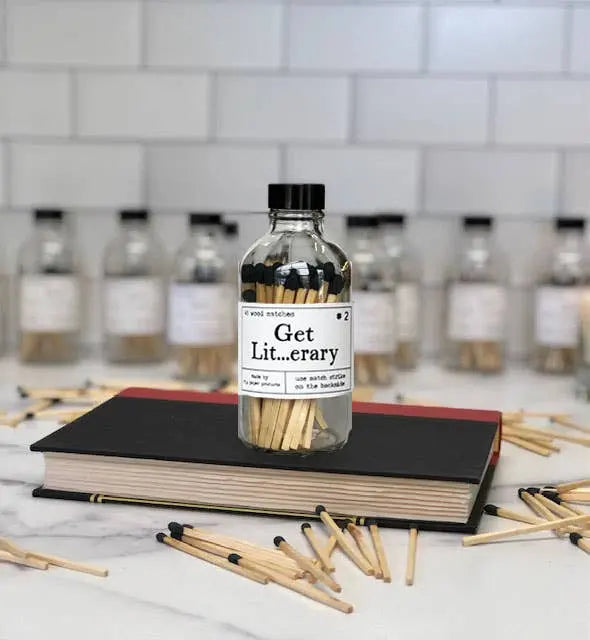 Get Lit...erary Rainbow or Black Safety Match Bottle Fly Paper Products