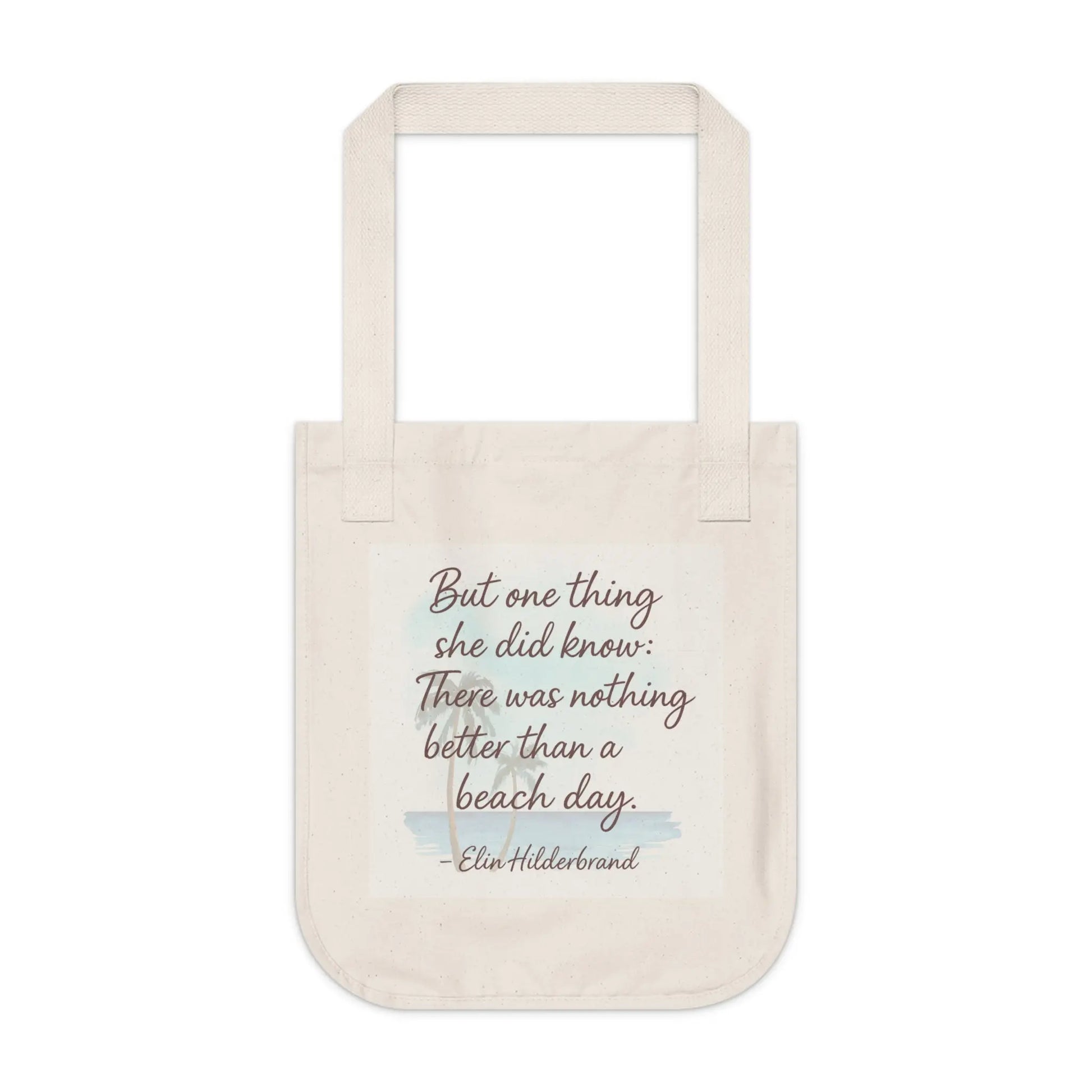 Beach Day Quote Tote Bag | Eco-Friendly Canvas Carryall for Book Lovers, Gift Idea for Her, Beach Essentials, Literary Tote, [...] Printify